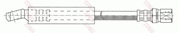 TRW Brake Hose PHD312