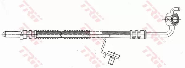 TRW Brake Hose PHD343