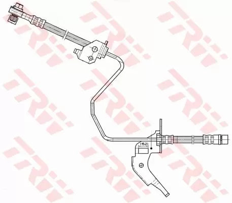 TRW Brake Hose PHD566