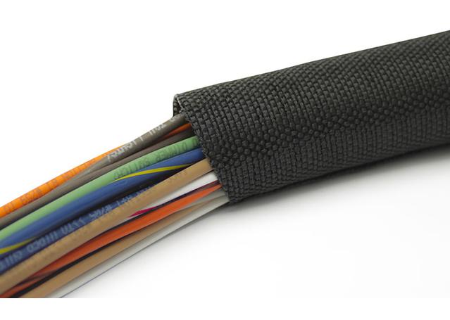 Painless Self-Wrapping Split Classic Braid-1/4" I.D x 20ft Roll PW70957