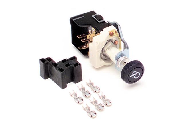 Painless Headlight Switch with GM Style Black Knob PW80152