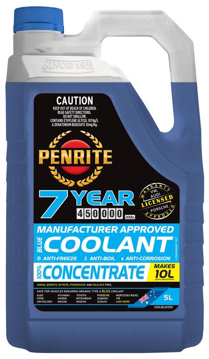 Penrite 7 Year 450,000km Blue Coolant Concentrate 5L COOLBLUE005