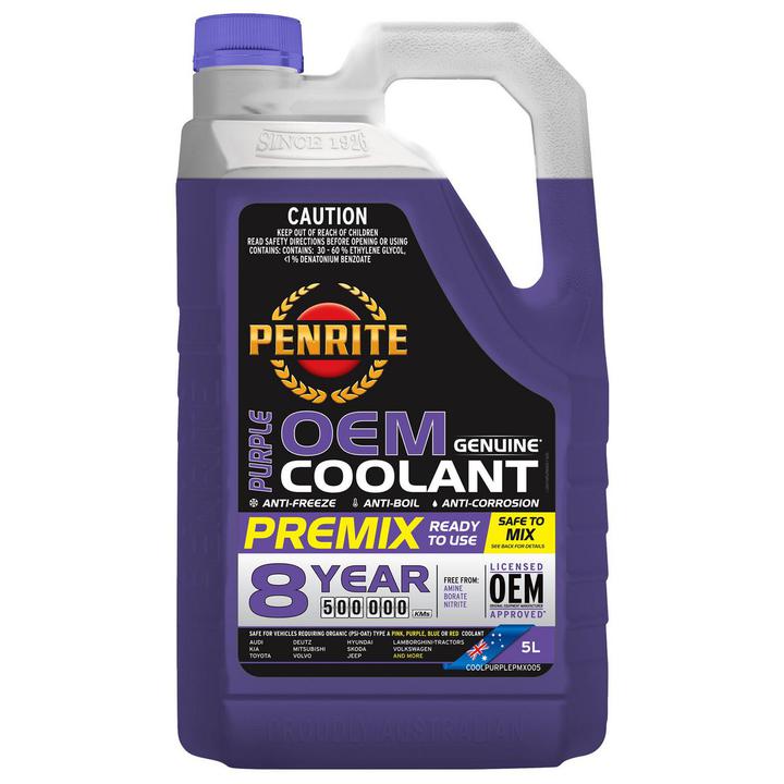 Penrite Purple OEM Genuine Coolant Premix 5L COOLPURPLEPMX005