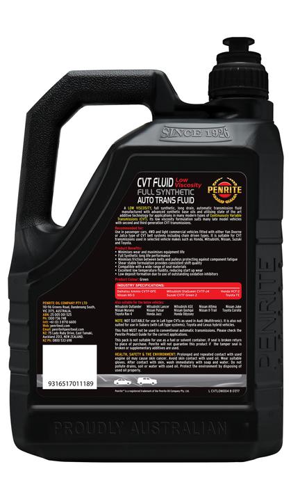 Penrite CVT Full-Syn Low Viscosity Fluid 4L CVTLOW004