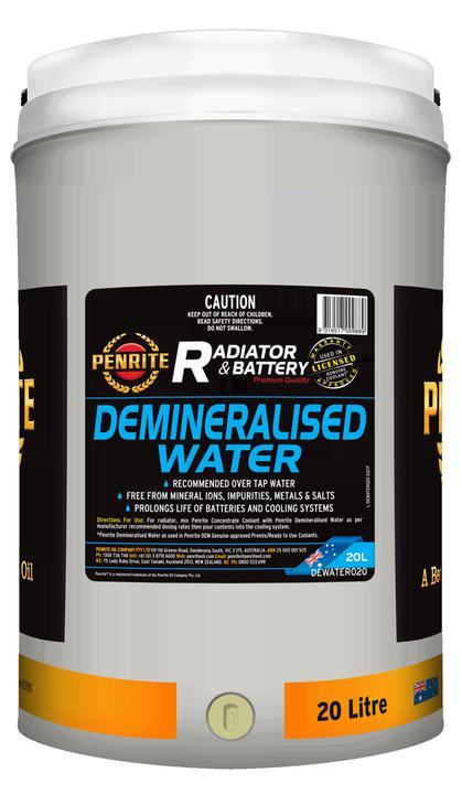 Penrite Demineralised Water 20L DEWATER020