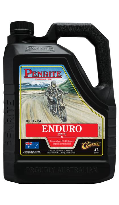 Penrite Enduro Motorcycle Engine Oil 25W-70 API SG 4L
