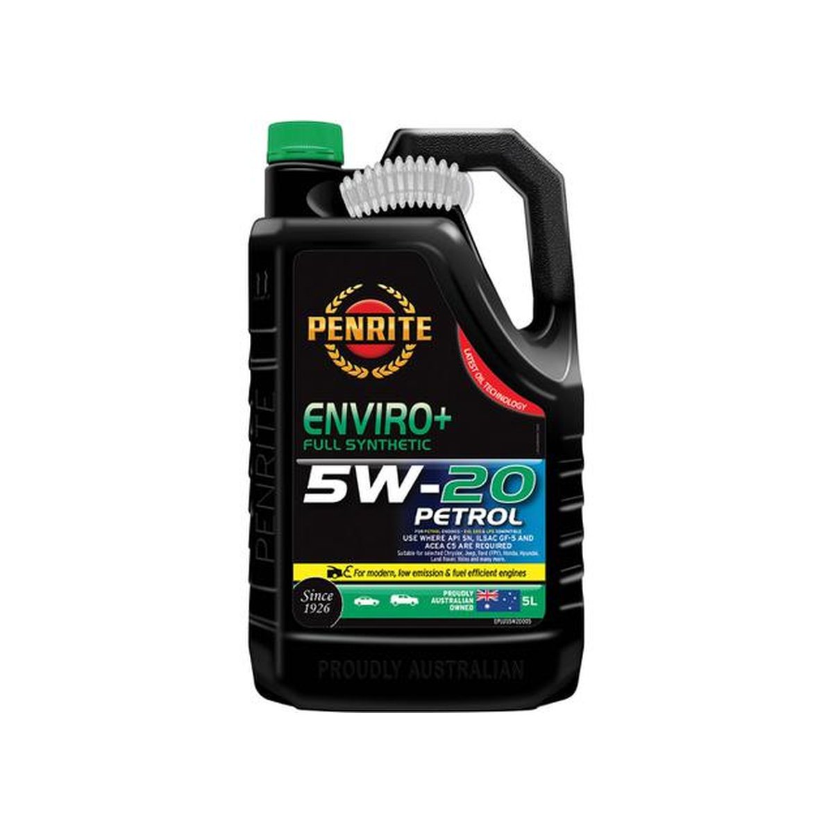 Penrite Enviro+ Synthetic Engine Oil 5W-20 205L EPLUS5W20205