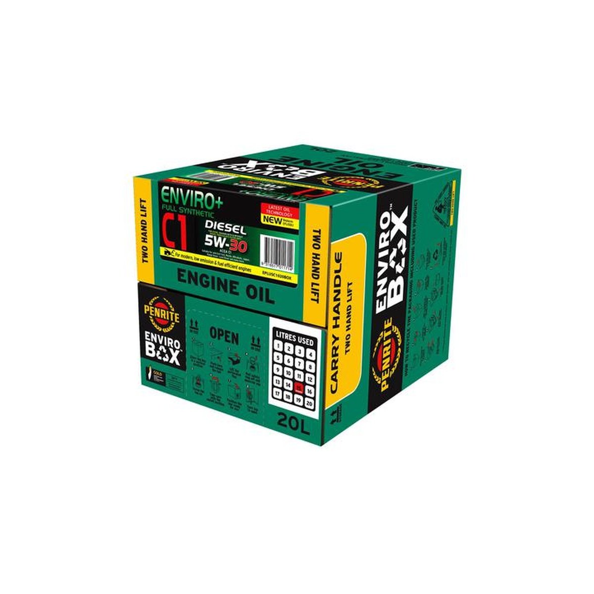 Penrite Enviro+ C1 5W-30 Diesel Engine Oil Enviro Box 20L