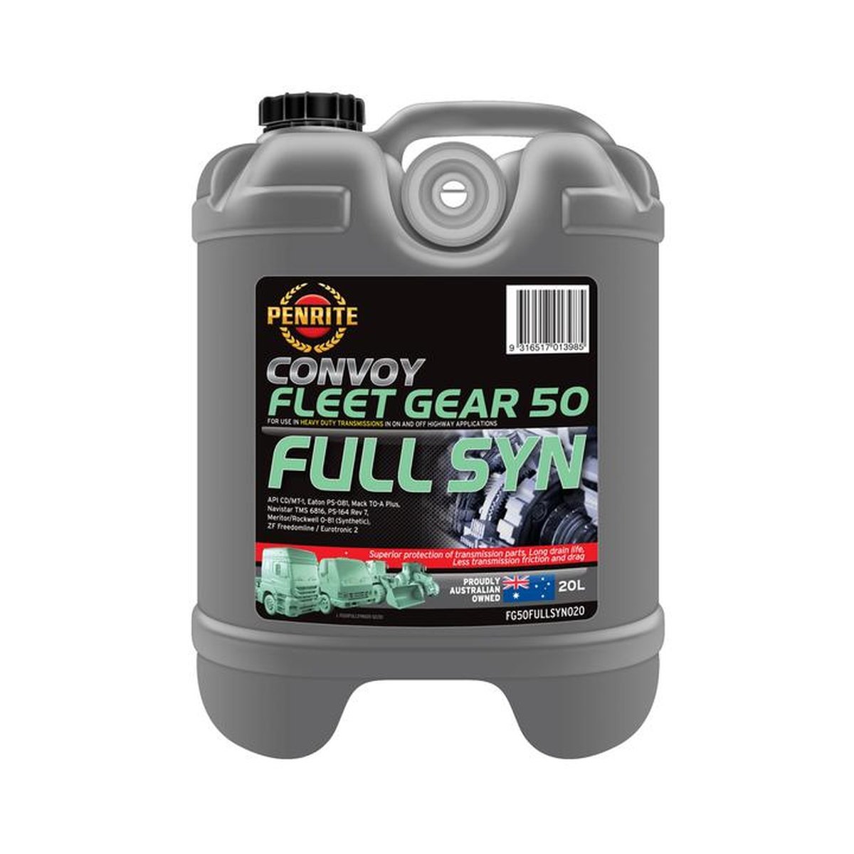 Penrite Convoy Fleet Gear 50 Full-Syn 20L FG50FULLSYN020