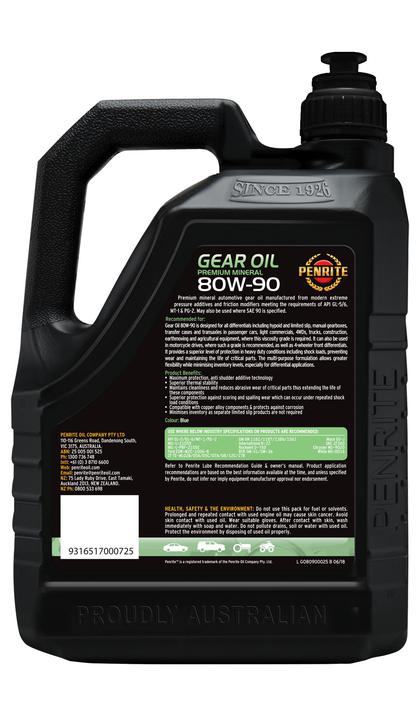Penrite Gear Oil 80W-90 2.5L