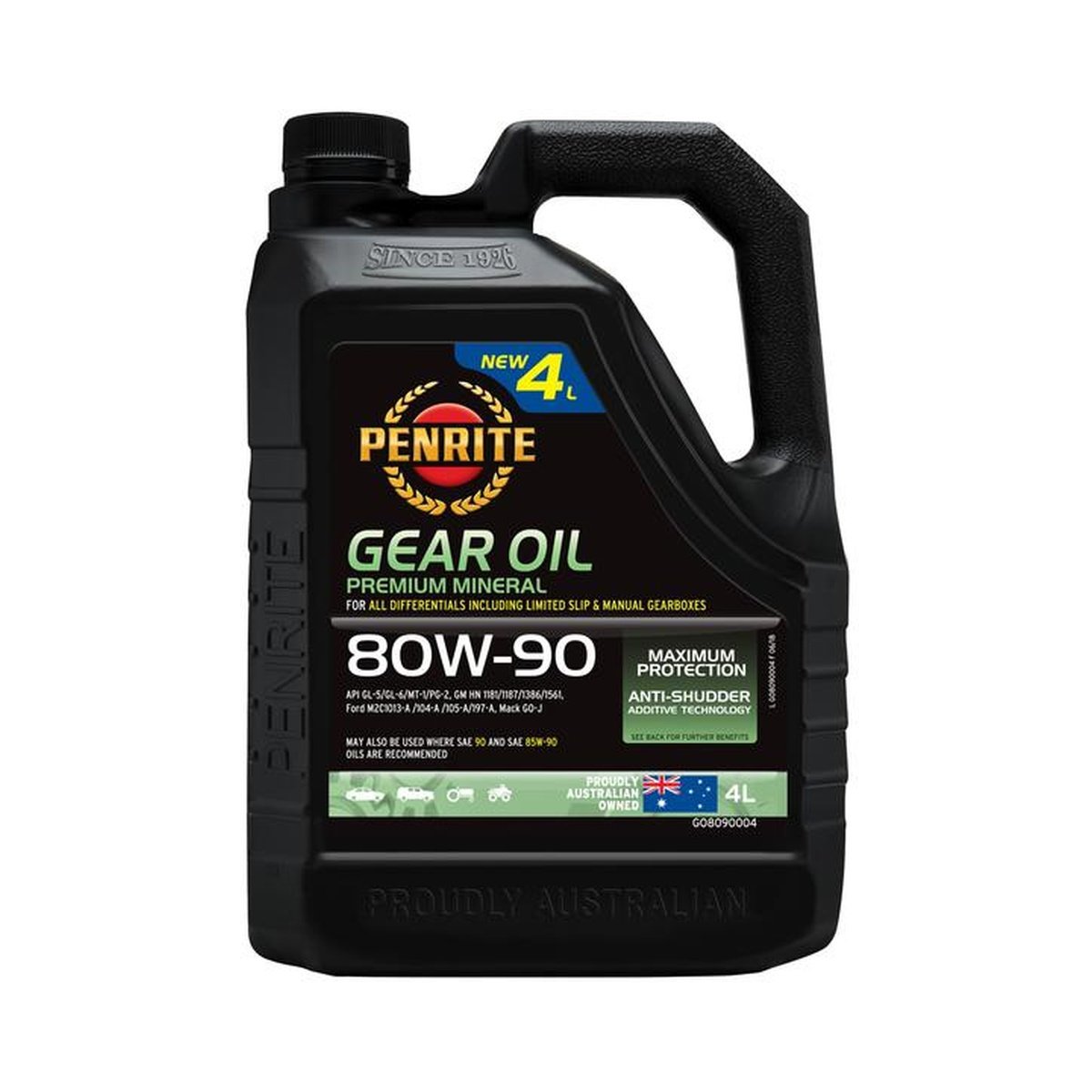 Penrite Gear Oil Mineral 80W-90 4L GO8090004