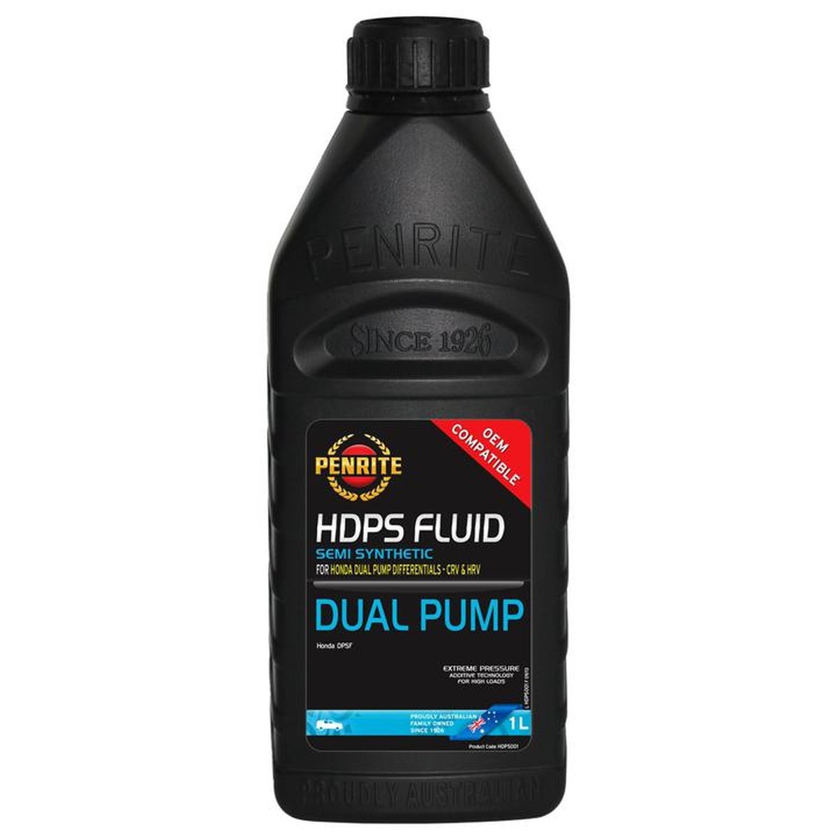 Penrite HDPS Dual Pump Fluid 1L Suits Honda HDPS001