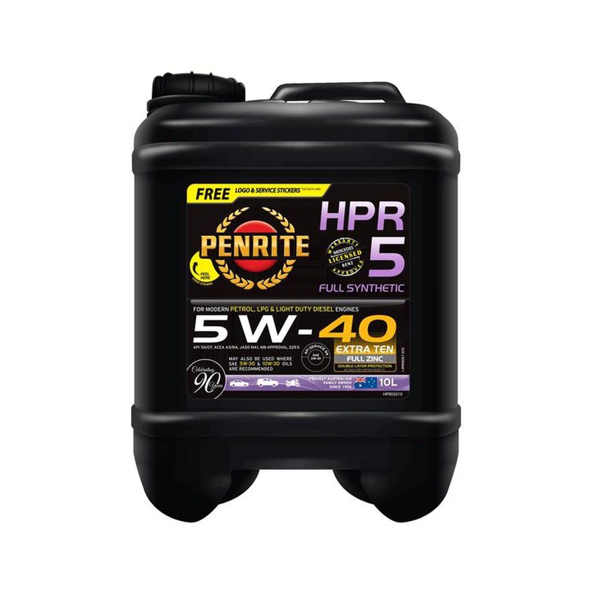 Penrite HPR 5 SAE 5W-40 Engine Oil 10L
