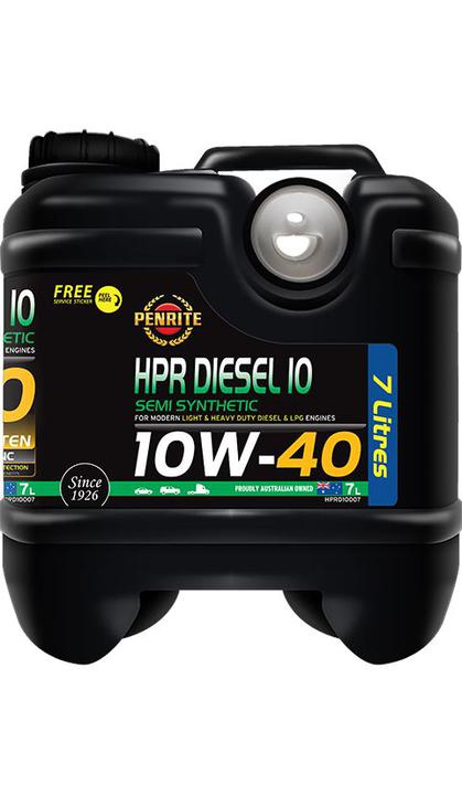 Penrite HPR Diesel 10 10W-40 Engine Oil Semi-Syn 7L HPRD10007