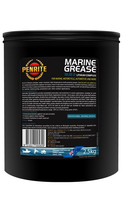 Penrite Marine Grease NGLI 2 Lithium Complex 2.5L MARGR0025
