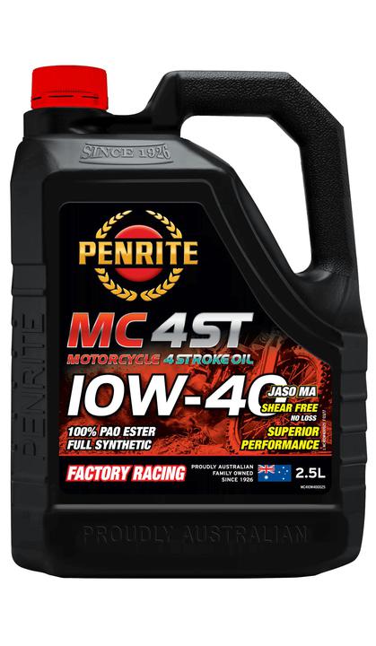 Penrite MC-4ST 4 Stroke Oil Full Synthetic 10W-40 2.5L
