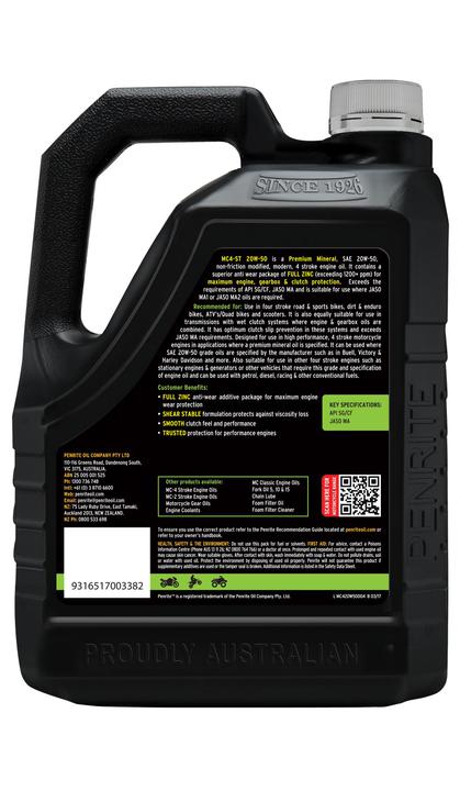 Penrite MC-4ST 4 Stroke Oil Mineral 20W-50 4L