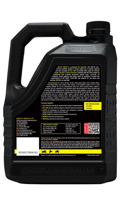 Penrite MC-4ST 4 Stroke Oil Full Synthetic 10W-40 4L