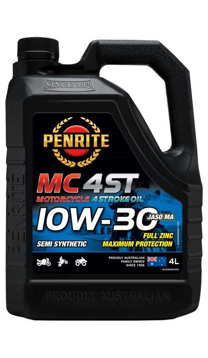 Penrite MC-4ST Semi-Syn 10W-30 Motorcycle Engine Oil 4L MC4SEMI10W30004