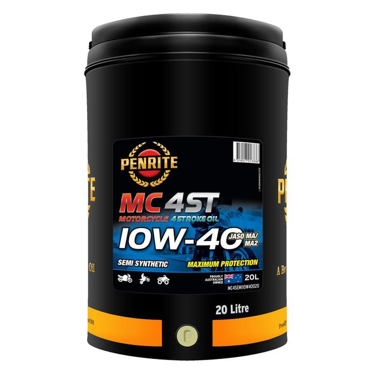 Penrite MC-4ST 4 Stroke Oil Semi Synthetic 10W-40 20L