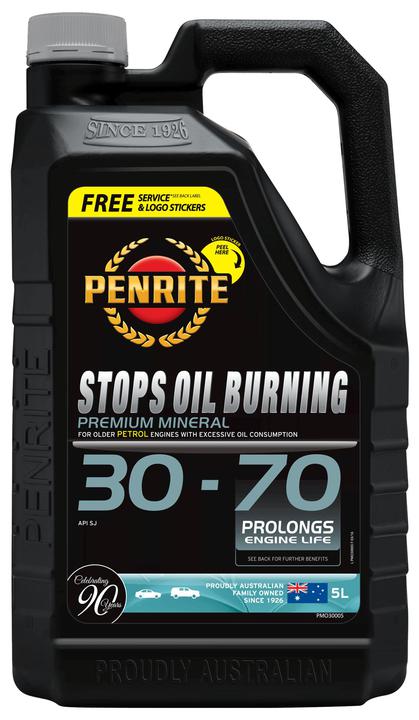 Penrite Stops Burning 30-70 Engine Oil 5L