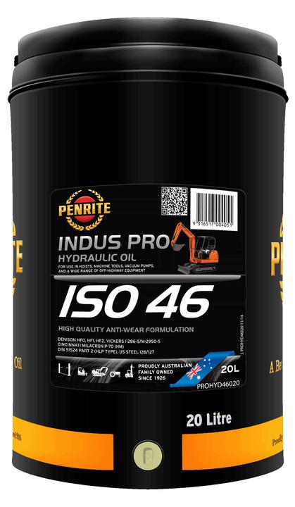 Penrite Indus Pro Hydraulic 46 ISO 46 Hydraulic Oil 20L