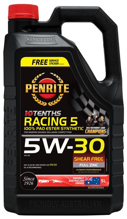 Penrite 10 Tenths Racing 5W-30 Engine Oil 5L