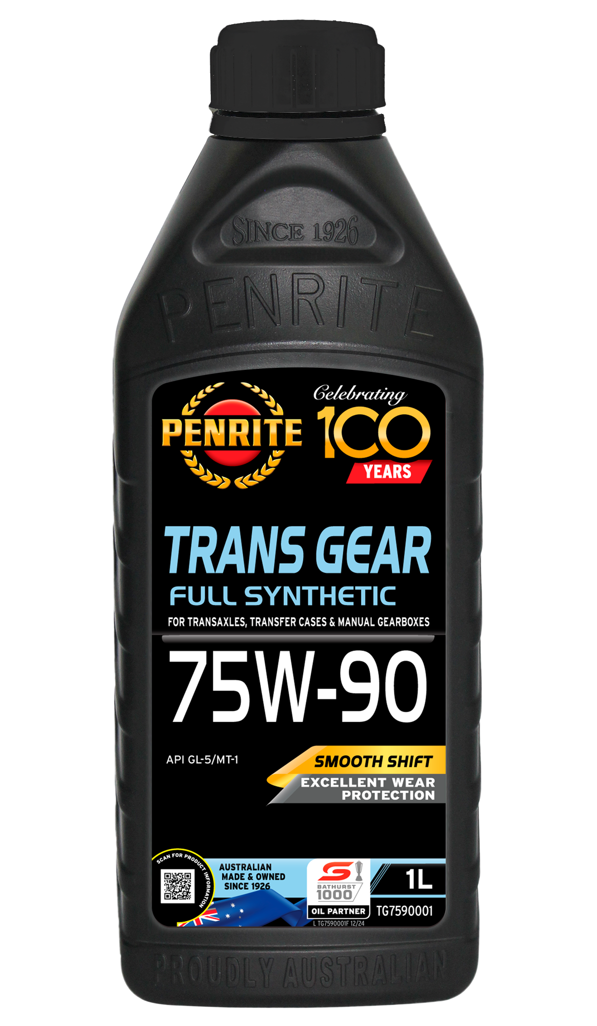 Penrite Trans Gear SAE 75W-90 Full Synthetic Engine Oil 1L TG7590001