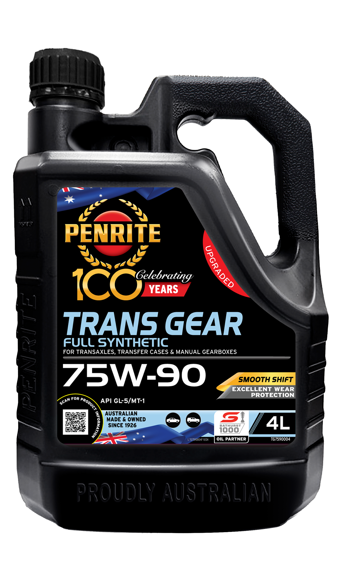 Penrite Trans Gear SAE 75W-90 Full Synthetic Engine Oil 4L TG7590004