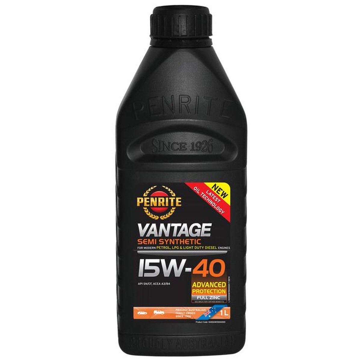 Penrite Vantage Semi Synthetic 15W-40 Engine Oil 1L