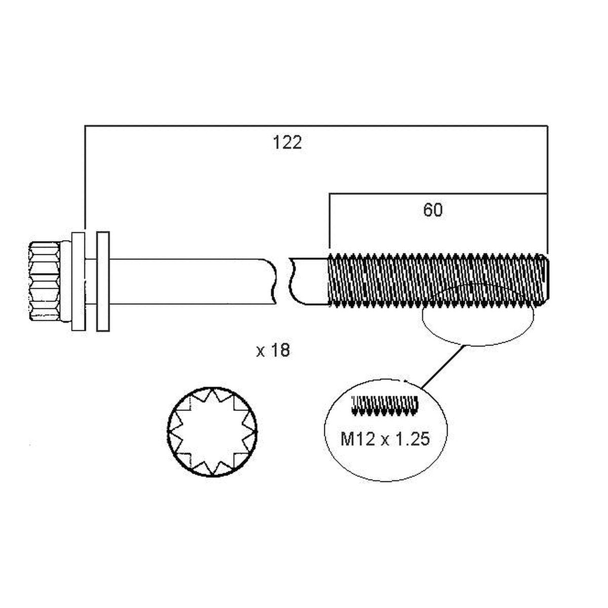 Permaseal Head Bolt Set HBS014