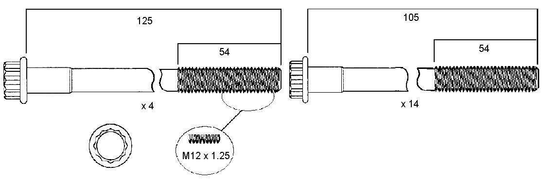 Permaseal Head Bolt Set HBS039
