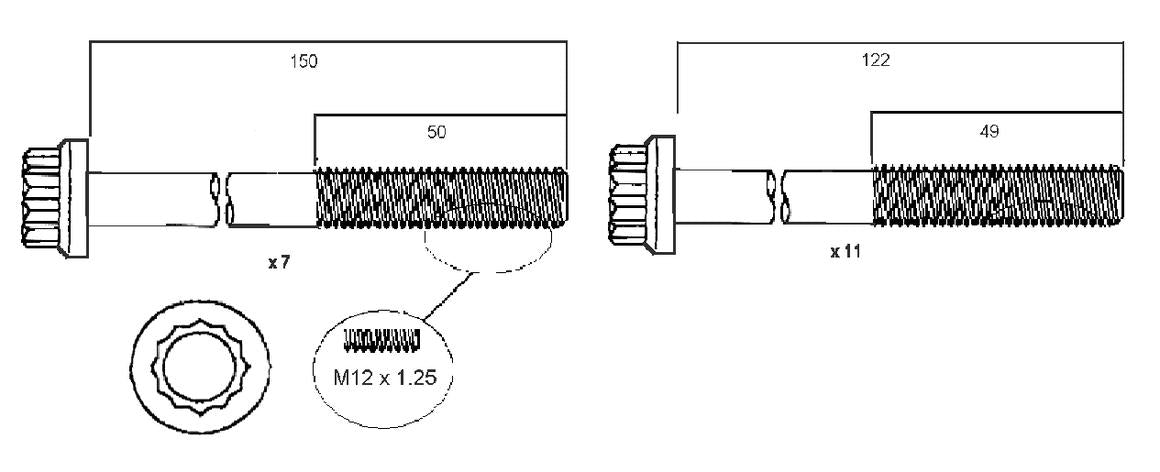 Permaseal Head Bolt Set HBS053