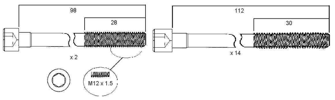 Permaseal Head Bolt Set HBS082