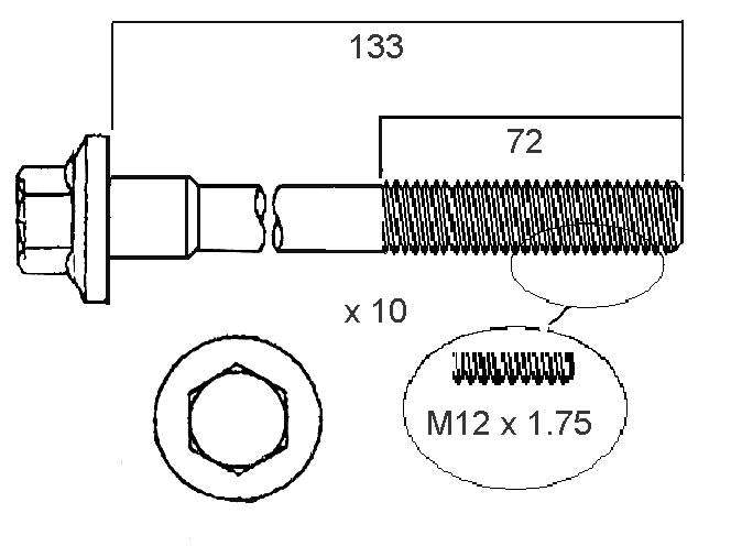 Permaseal Head Bolt Set HBS109