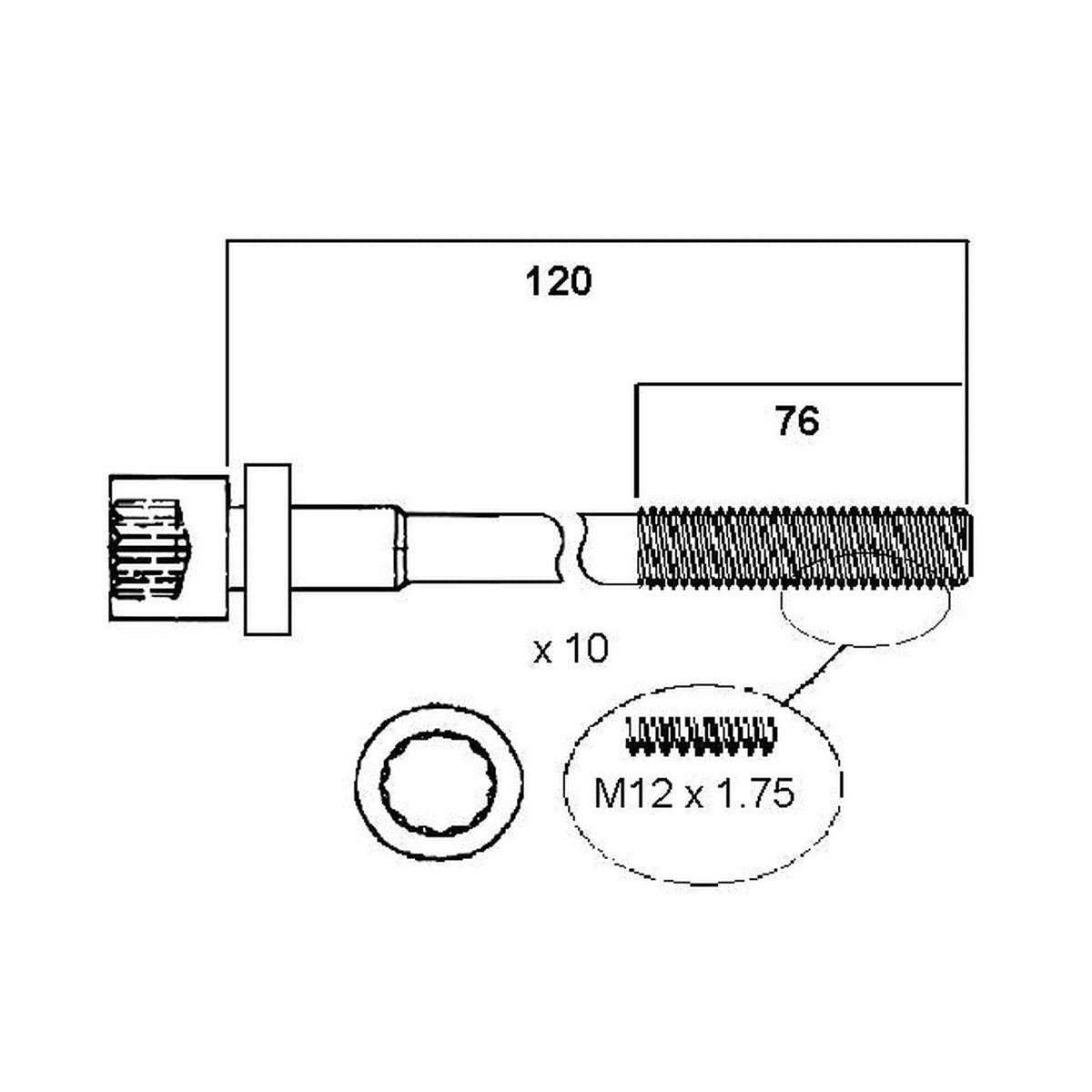 Permaseal Head Bolt Set HBS131