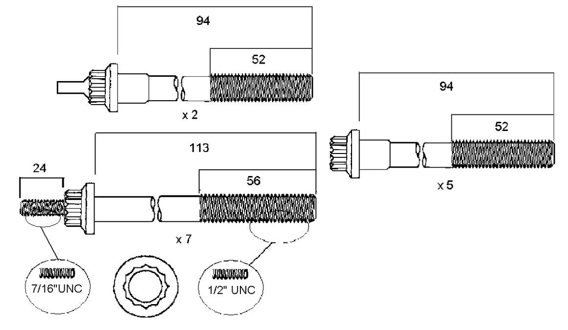 Permaseal Head Bolt Set HBS139