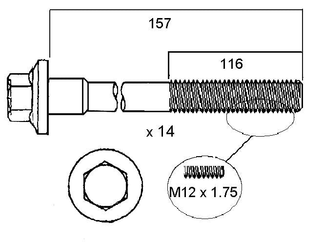 Permaseal Head Bolt Set HBS145