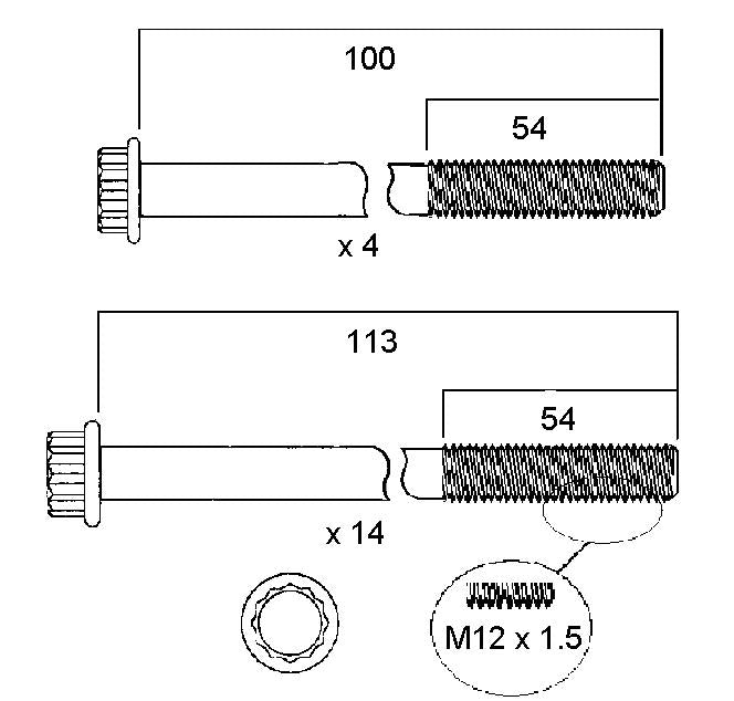 Permaseal Head Bolt Set HBS152