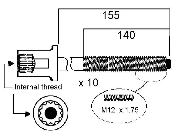 Permaseal Head Bolt Set HBS188