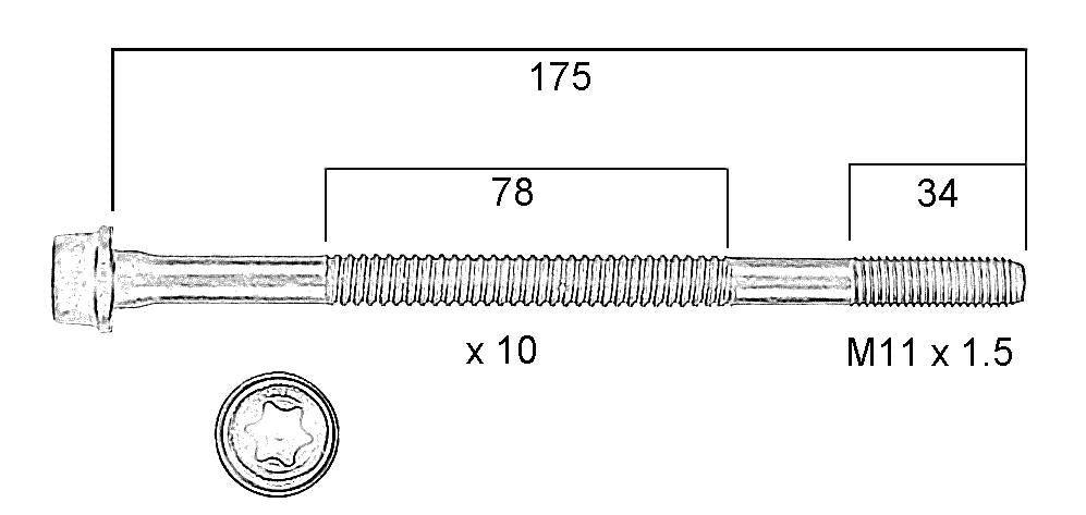 Permaseal Head Bolt Set HBS193