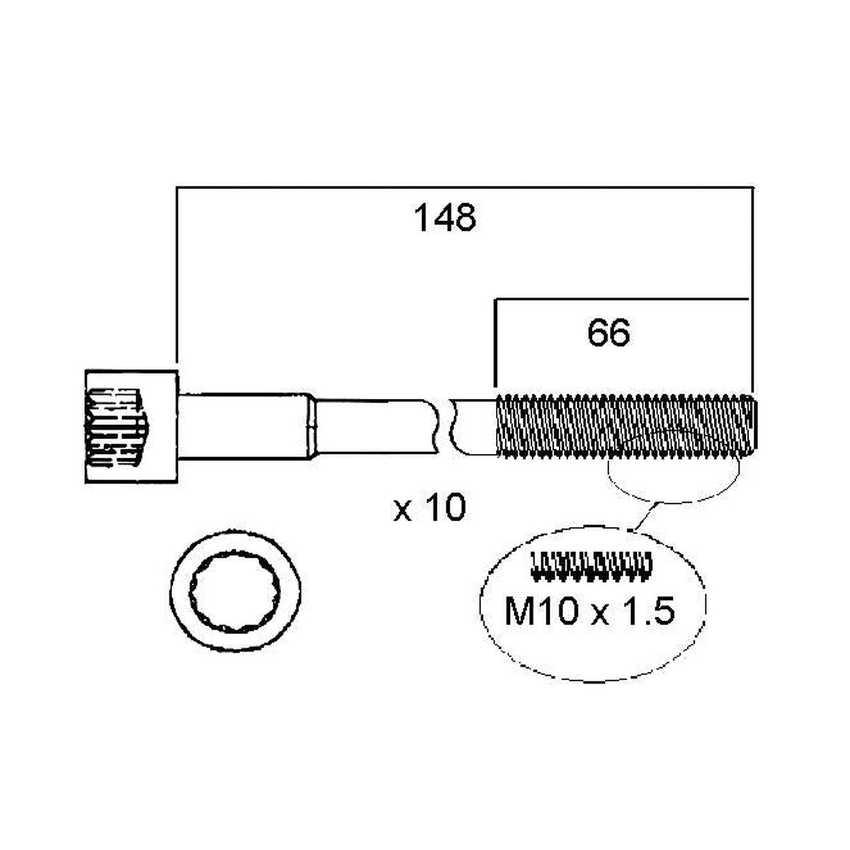 Permaseal Head Bolt Set HBS201