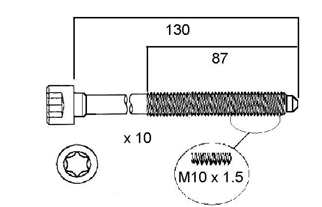 Permaseal Head Bolt Set HBS205