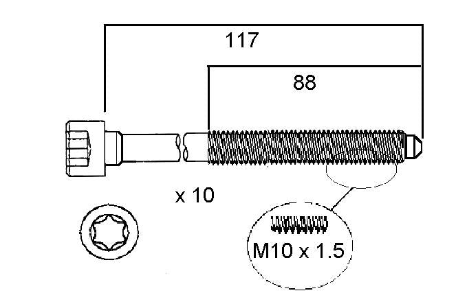 Permaseal Head Bolt Set HBS206
