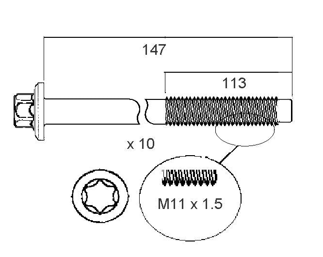 Permaseal Head Bolt Set HBS207