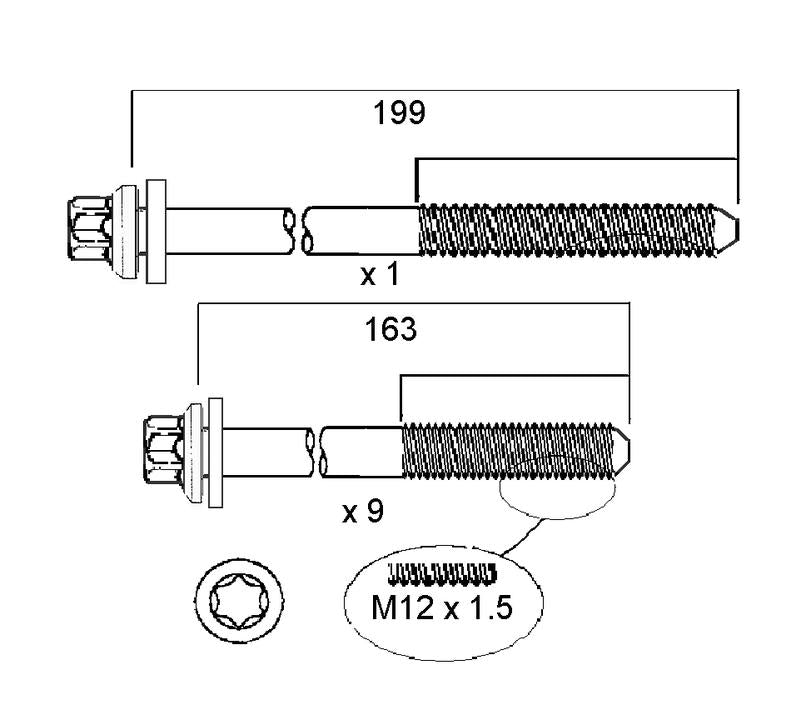 Permaseal Head Bolt Set HBS219