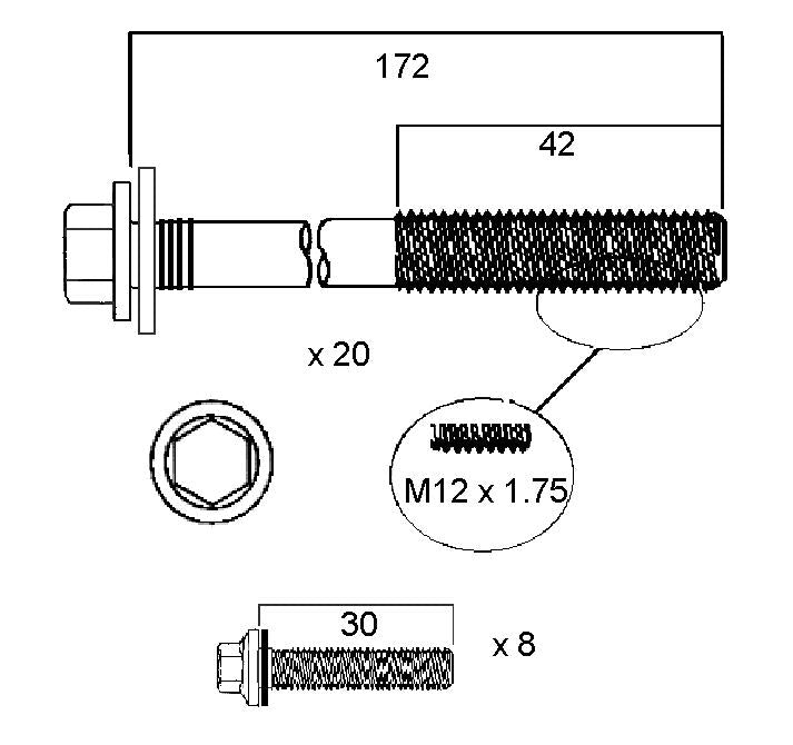 Permaseal Head Bolt Set HBS226