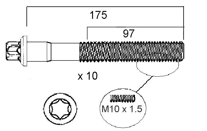 Permaseal Head Bolt Set HBS262