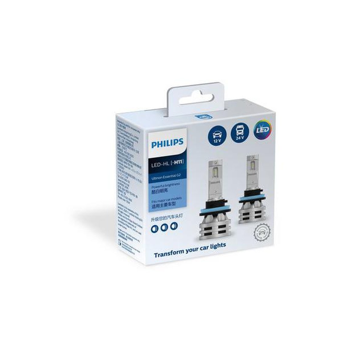 Philips 11366UE2X2 - Ultinon Essentials Fog LED Globe 12V (Pair)