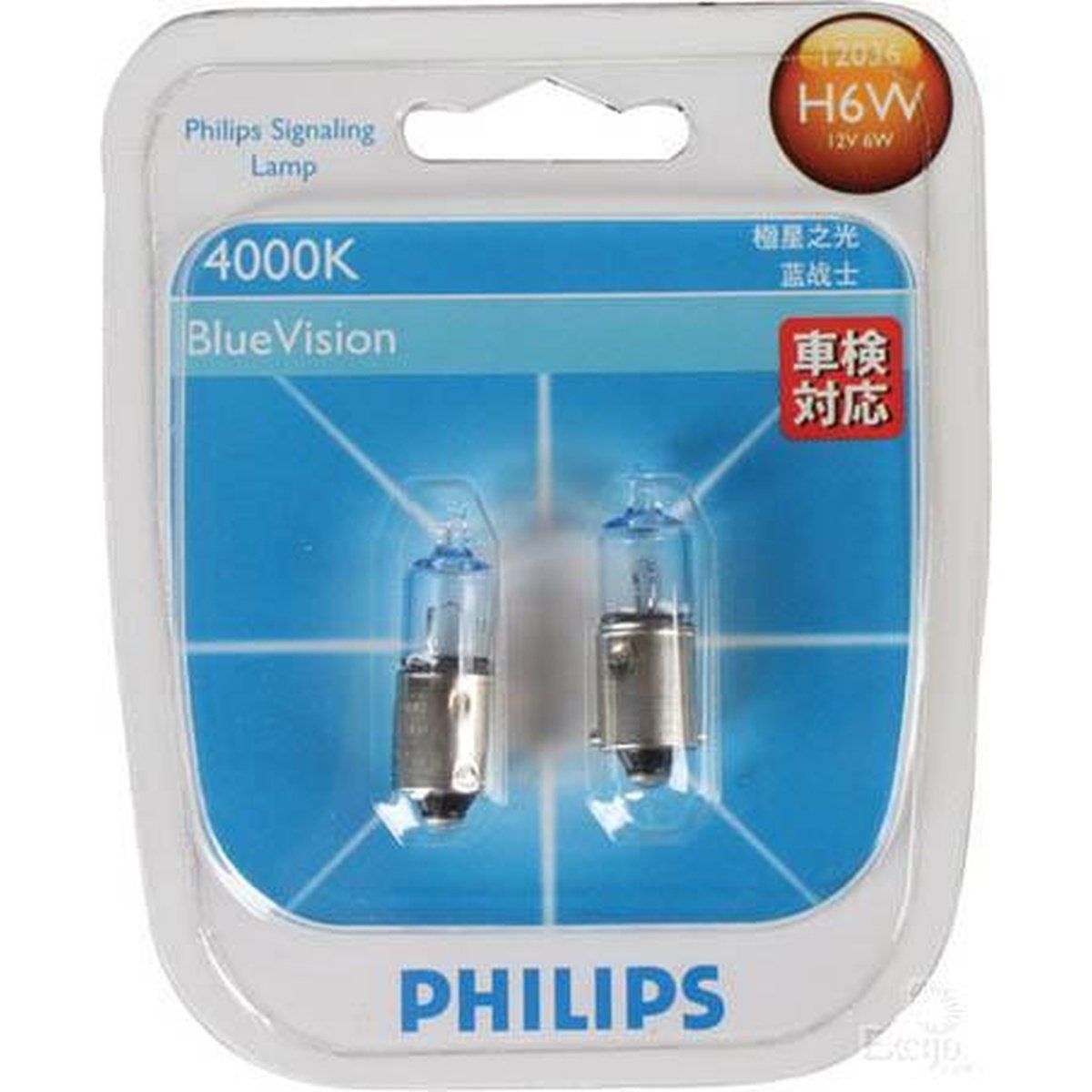 Philips BlueVision E5.5 Globe 12V 6W 12036BVB2